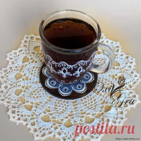 Точечная роспись с эффектом кружева. Красивые идеи