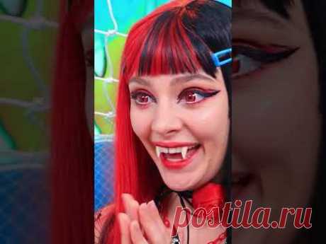 Вампирские глаза!🧛🏻‍♀️ Новый писк моды 😎#shorts #вампир