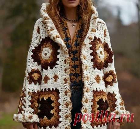 Неожиданно и красиво - идеи и бесплатные схемы квадратных мотивов крючком в одном месте! | Вязалки Веселого Хомяка | Дзен