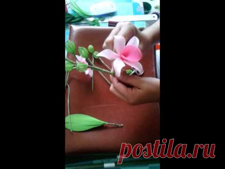 How to make stocking-flower (Dendrobium) by www.ployandpoom.com 2/2