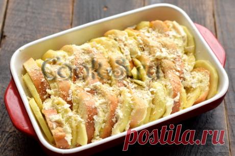 Шарлотка с яблоками из батона - рецепт с фото