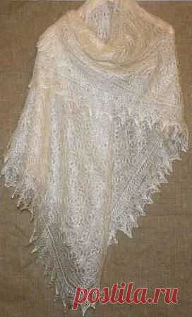 Оренбургский пуховый платок