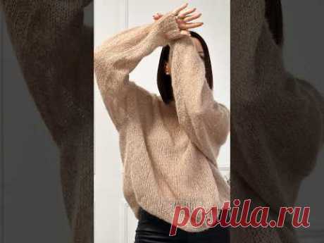 Реглан снизу без швов #юлияимукина #спицами #knitting