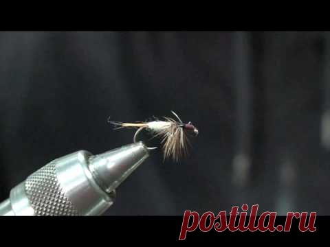 Сухая мушка для ловли хариуса методом сбирулино...