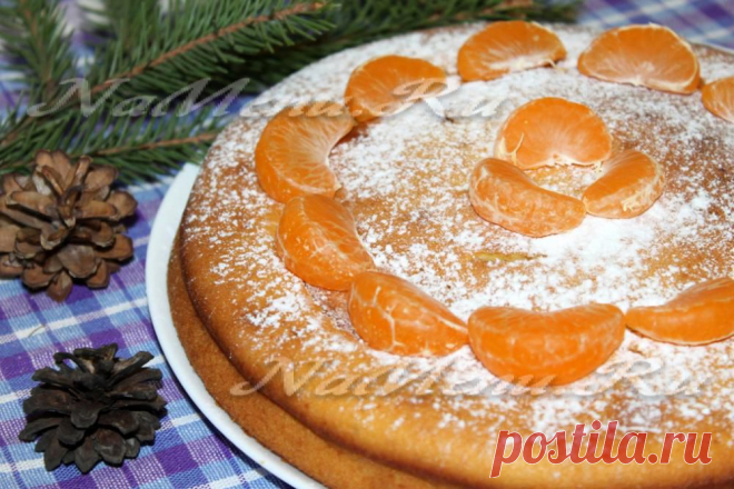 Мандариновый пирог: рецепт с фото