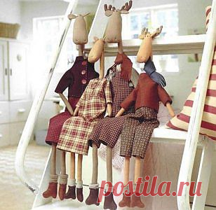 Как сшить Тильда Лося - мастер класс и выкройка