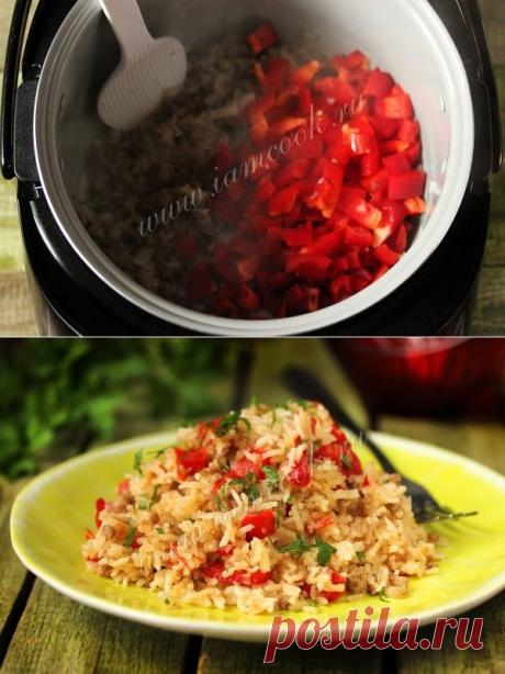 Ленивый фаршированный перец в мультиварке, рецепт с фото.