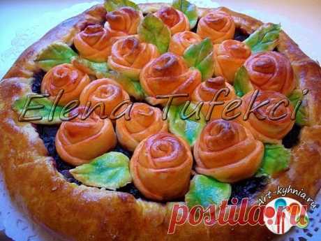 Пирог "Цветник"- этот пирог не только вкусен, но и очень красив