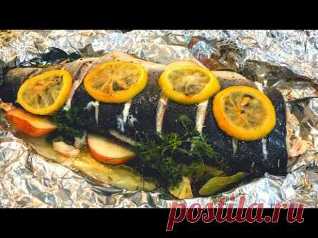Горбуша запеченная в духовке. Сочный и вкусный рецепт рыбы.