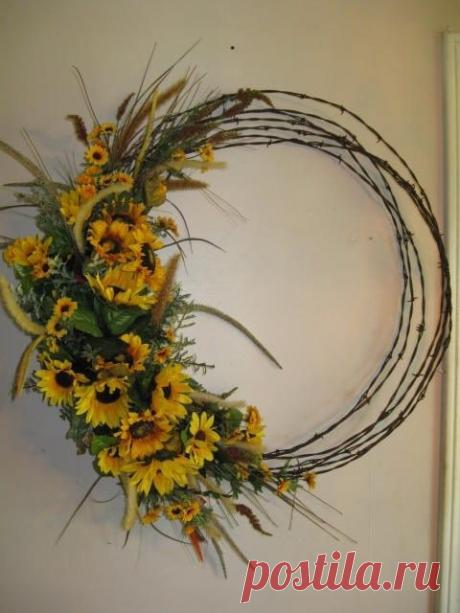 Украшения для дачи из проволоки..