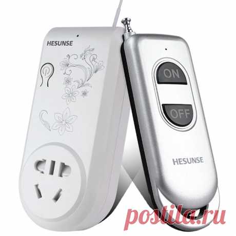 Hesunse wireless remote control smart switch socket for 3000w high power water pump power supply ac220v Sale - Banggood.com