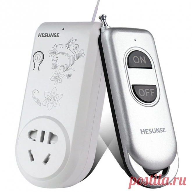 Hesunse wireless remote control smart switch socket for 3000w high power water pump power supply ac220v Sale - Banggood.com