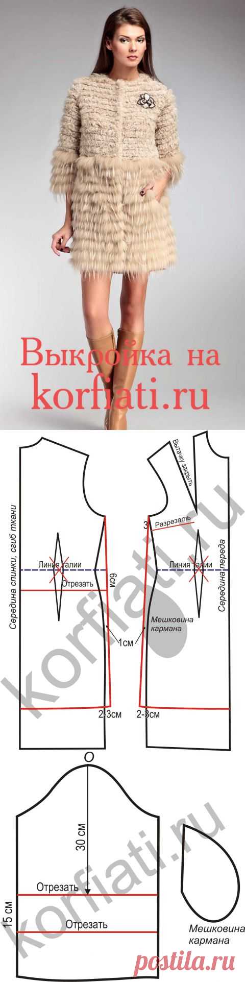 Как сшить шубу своими руками - выкройка от Анастасии Корфиати