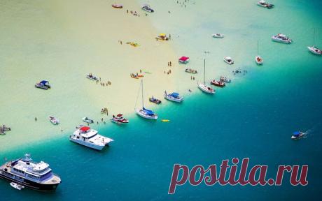 Картинки отпуск, лодки, люди, море, отдых, яхта на рабочий стол » Природа