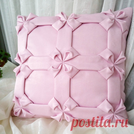Smock Cushion Cover Light Pink Pillow, Flowers Pillowcase, Pink Pillow, Pink Cushion, Light Pink Cushion Cover,  Light Pink Pillowcase It is a perfect gift for an anniversary,Mothers Day, Christmas, St. Valentines day or just to show your love. It can be a wonderful gift for somebody or great décor at you sweet home.  I love pillows. I like to change their pillowcases and create pillow teams. Each new set of pillows