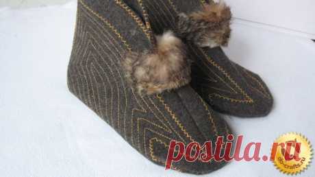 Тапочки в стиле тильда своими руками, мастер класс, выкройка и фото