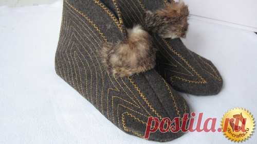 Тапочки в стиле тильда своими руками, мастер класс, выкройка и фото