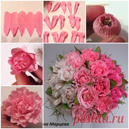 How to Make Easy Crepe Paper Chocolate Flower | iCreativeIdeas.com