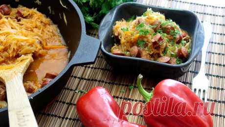 Очень нежная бархатная тушеная капуста – потрясающе вкусный и простой рецепт с маленьким секретом - На Кухне