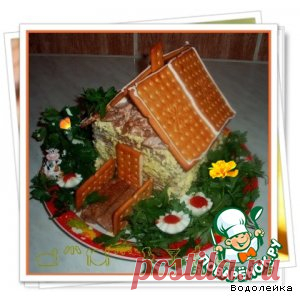 Закусочный торт "Домик в деревне" - кулинарный рецепт