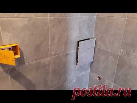 Сан узел из керамогранита с парящим пьедесталом в г. Батайске .