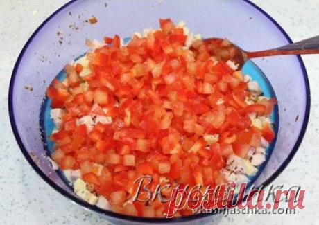 Салат из копченой курицы
