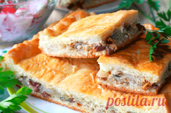Пирог со скумбрией, который хочется готовить снова и снова. | Кулинарные рецепты | Яндекс Дзен