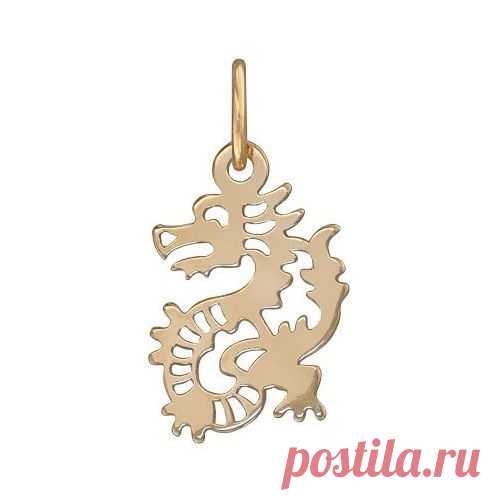 Золотая подвеска "Дракоша" - купить по цене 1090 руб. в Москве, Золотая подвеска "Дракоша" - характеристиками и описанием и фото от интернет-магазина Enter.ru