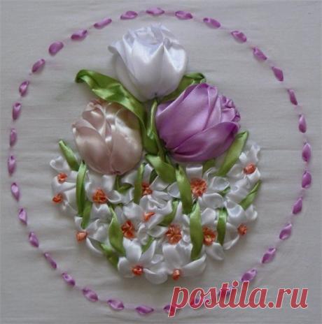 Вышиваем лентами