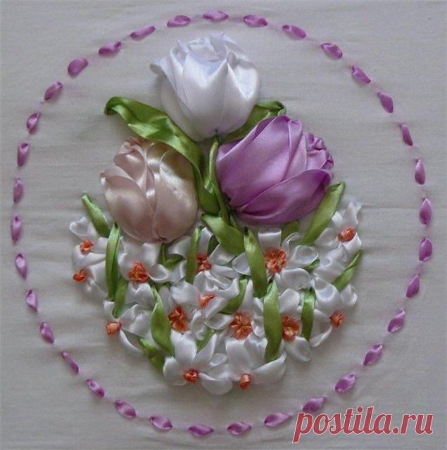 Вышиваем лентами