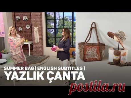 Alize Cotton Gold Plus ve Alize Cotton Gold Batik ile Yazlık Çanta -  Summer Bag
