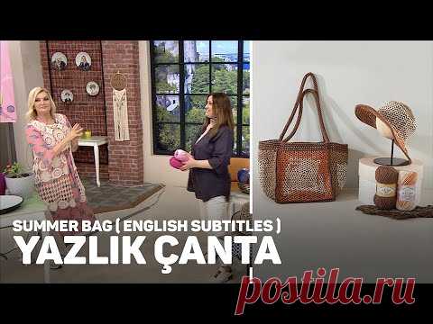 Alize Cotton Gold Plus ve Alize Cotton Gold Batik ile Yazlık Çanta -  Summer Bag