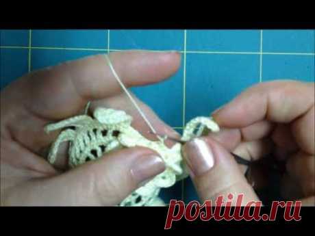 Video Nº16/2.Tejer flor a crochet  desde un dibujo. Crochet irlandes.