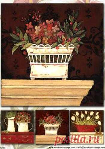 Рисовая бумага с рисунком, арт.F216 ― HandMadeDecor