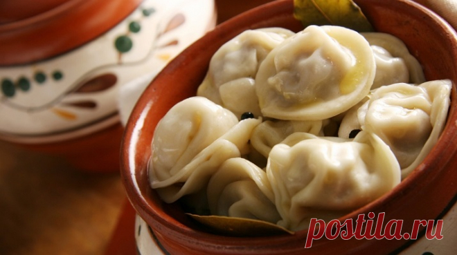 Пельмешки в горшочках с грибами