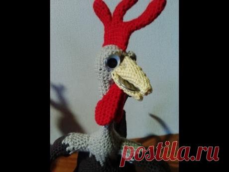 Вяжем игрушки, урок 7, хохолок и бородушка