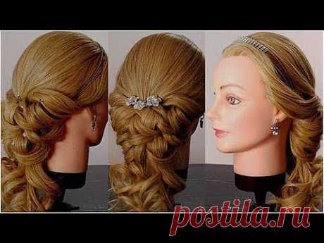 на выпускной в греческом стиле. Hochzeit Frisuren für langes Haar - YouTube