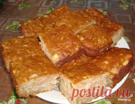 Яблочный пирог на скорую руку - пошаговый кулинарный рецепт на Повар.ру