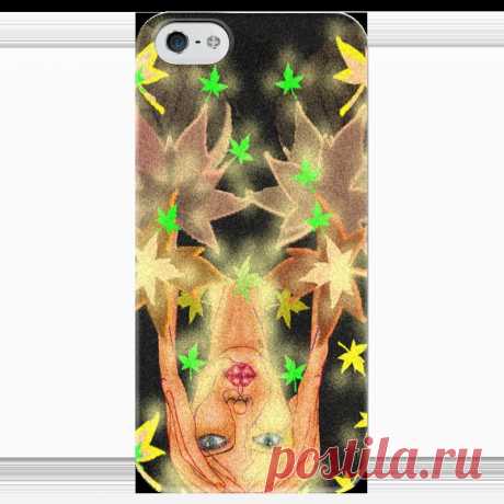Чехол для iPhone 5 глянцевый, с полной запечаткой &quot;Золотая осень.&quot; от Printissimo - Printio