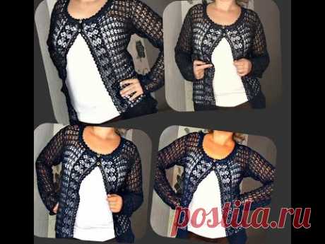 жакет, вязание крючком - jacket, crochet
