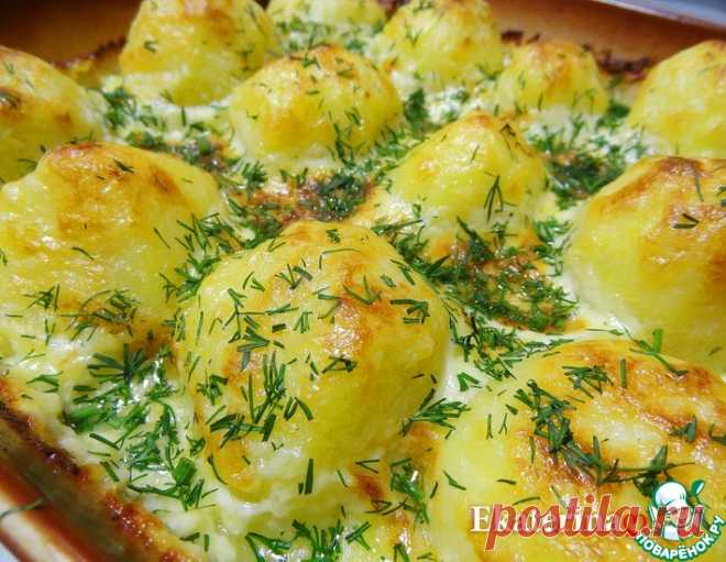 Картофель в сливочно-сырном соусе – кулинарный рецепт