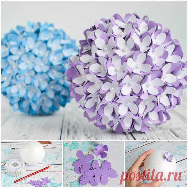 Creative Ideas - DIY Paper Flower Kissing Ball for Wedding