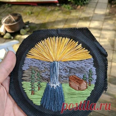 Прямолинейность стежков в вышивке Брэда Дункана. | Мир Вышивки | Яндекс Дзен
