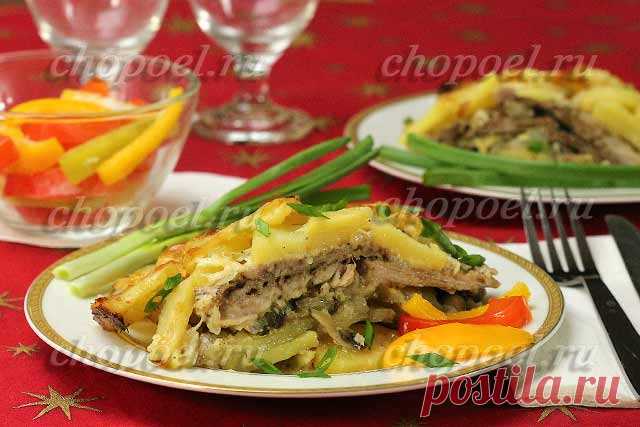 Мясо по-французски с картошкой в духовке: рецепт с фото | chopoel.ru