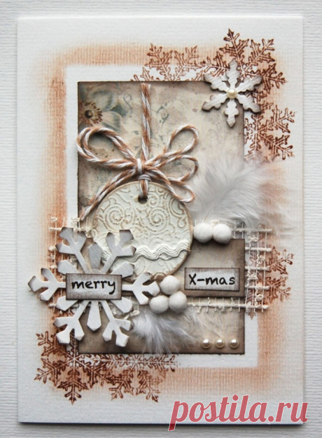 Мастер-класс: как сделать красивую и простую новогоднюю открытку своими руками?