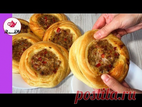 Фантастическая турецкая выпечка! Мясные гнезда! Хрустящие и воздушные внутри!