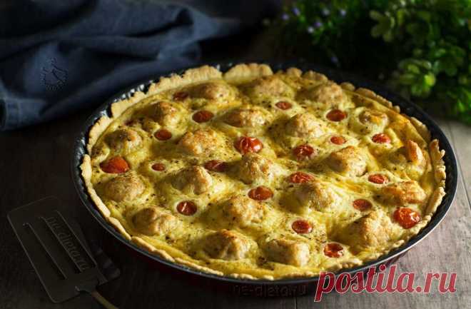 Киш с фрикадельками - рецепт с пошаговыми фото | ne-dieta