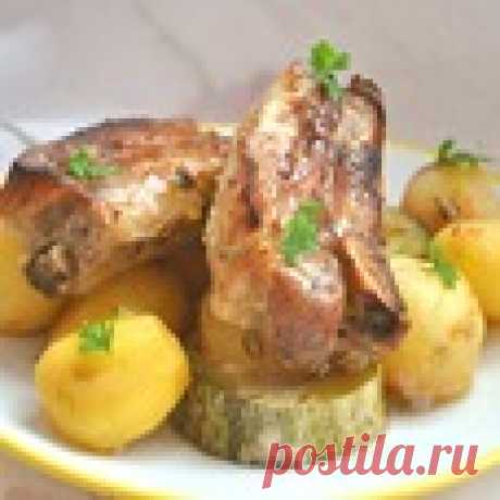 Запеченные свиные ребра Кулинарный рецепт
