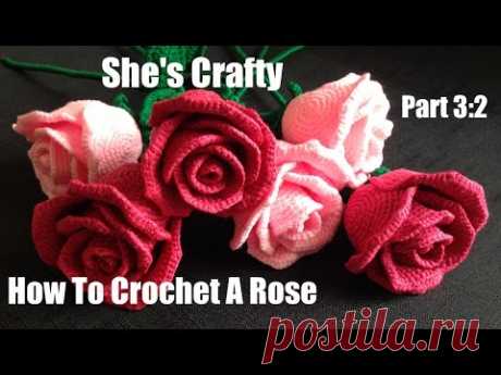 How To Crochet A Rose: Easy Crochet lessons to crochet flowers part 3:2