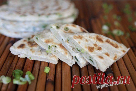 Постные лепешки с зеленым луком » Кулинарные рецепты TOPreceptov